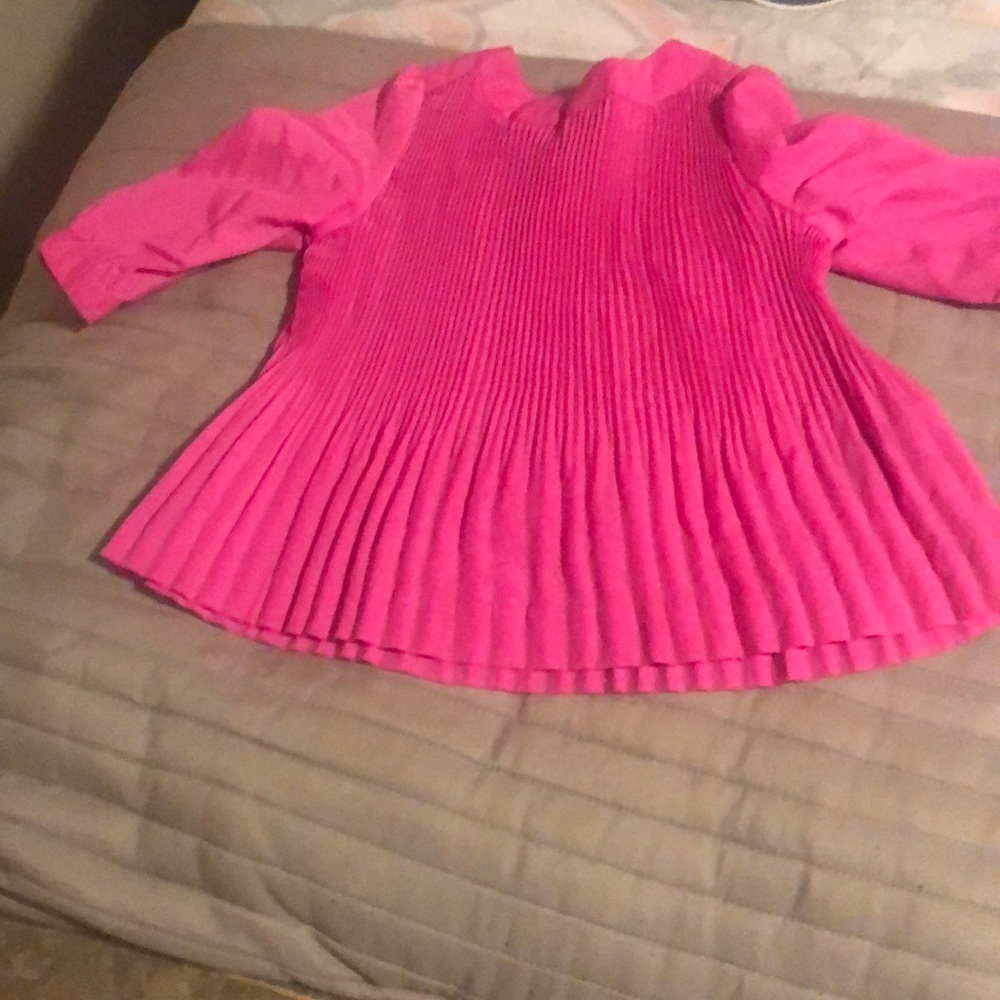 Girls hot pink Ted Baker Pelham top